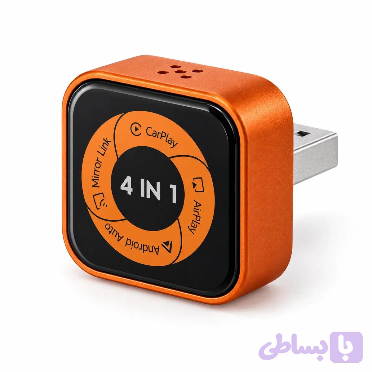 تبدیل کارپلی وایر به کارپلی و اندروید اتو و میرور وایرلس CARLINKIT ULTRA 6