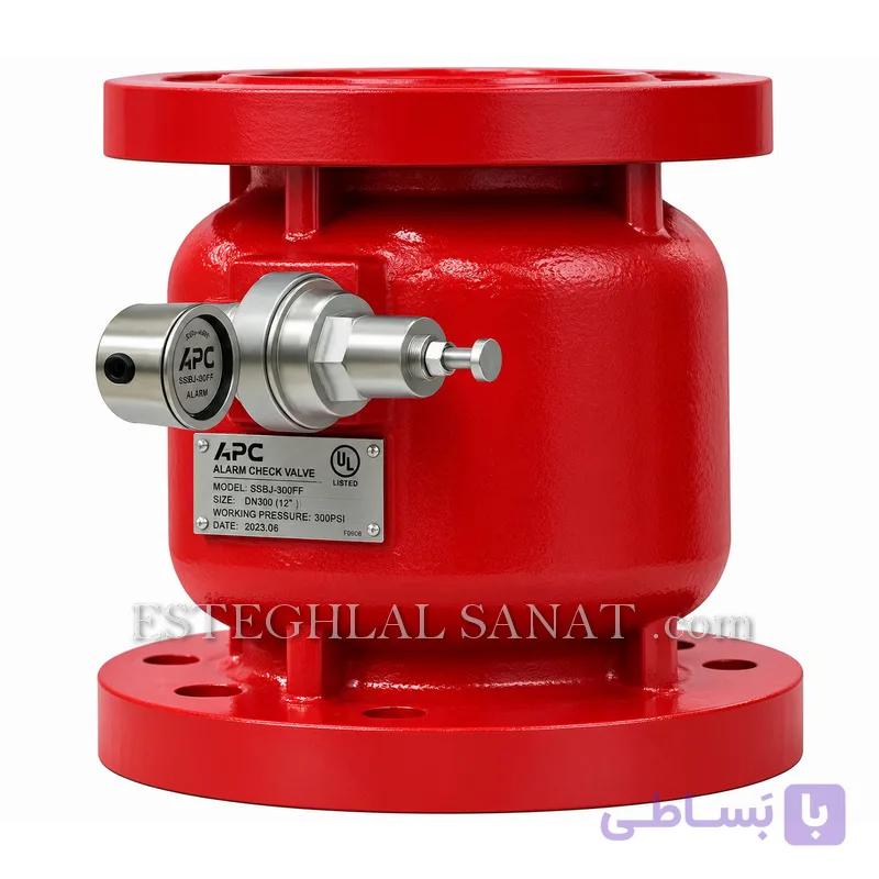 شیر یکطرفه هشدار دهنده APC مدل SSBJ-300FF سایز 5 اینچ