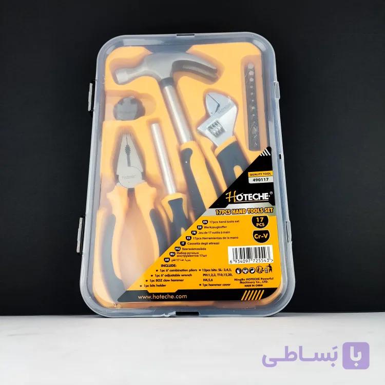 جعبه ابزار 17 پارچه خانگی 6 اینچی - برند اصلی Hoteche هوتچ (490117)