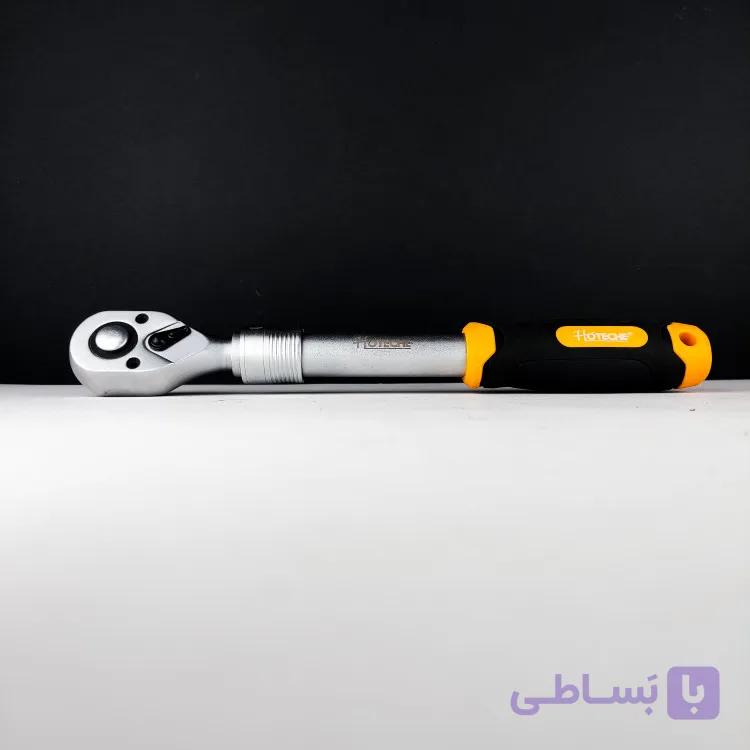 آچار جغجغه ای 1/2 اینچ - طول دسته متحرک - دندانه ریز - فشار قوی و حرفه ای - برند اصلی Hoteche هوتچ (200003)