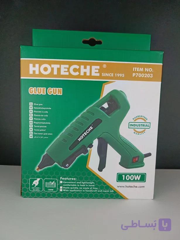 تفنگ و دستگاه چسب حرارتی 100 وات فوق صنعتی - برند اصلی Hoteche هوتچ (700203)