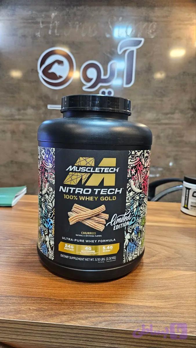 وی گلد نیترو تک ماسل تک وزن ۲۳۰۰ گرم – MuscleTech Whey Gold Nitro-Tech (2300g) — تصویر 1