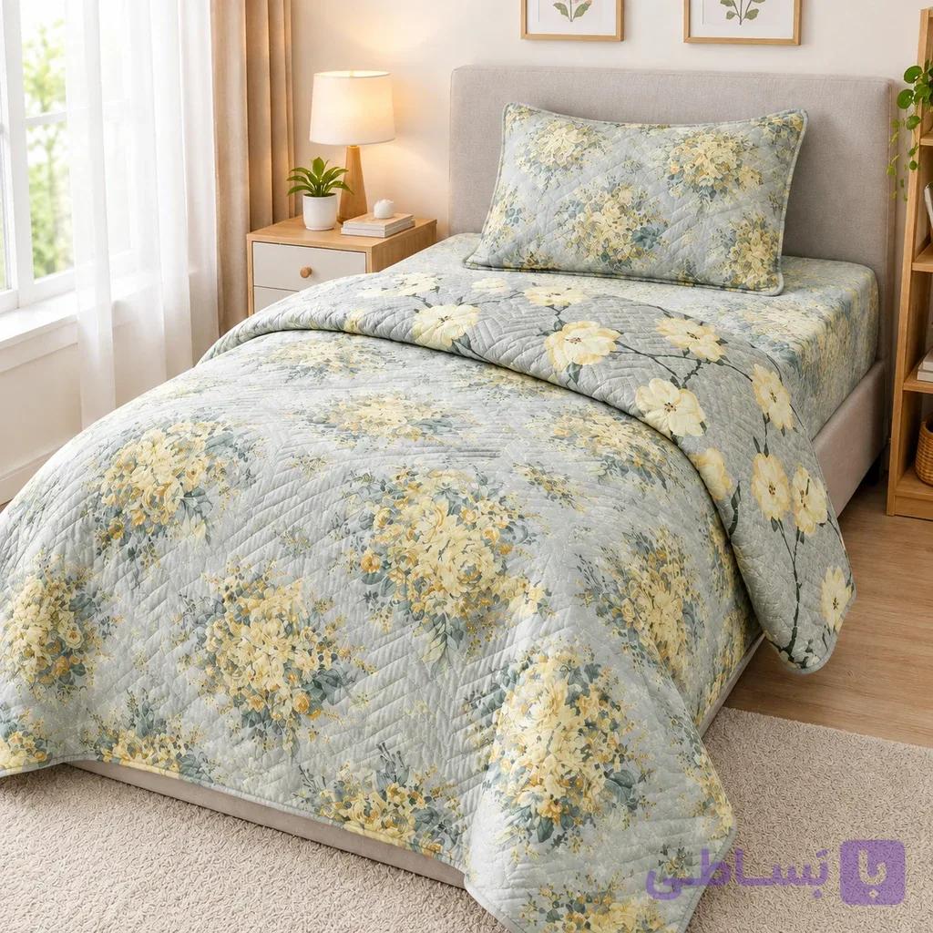 روتختی بهاره یک نفره سه تکه سایز 120*200 نخ پنبه