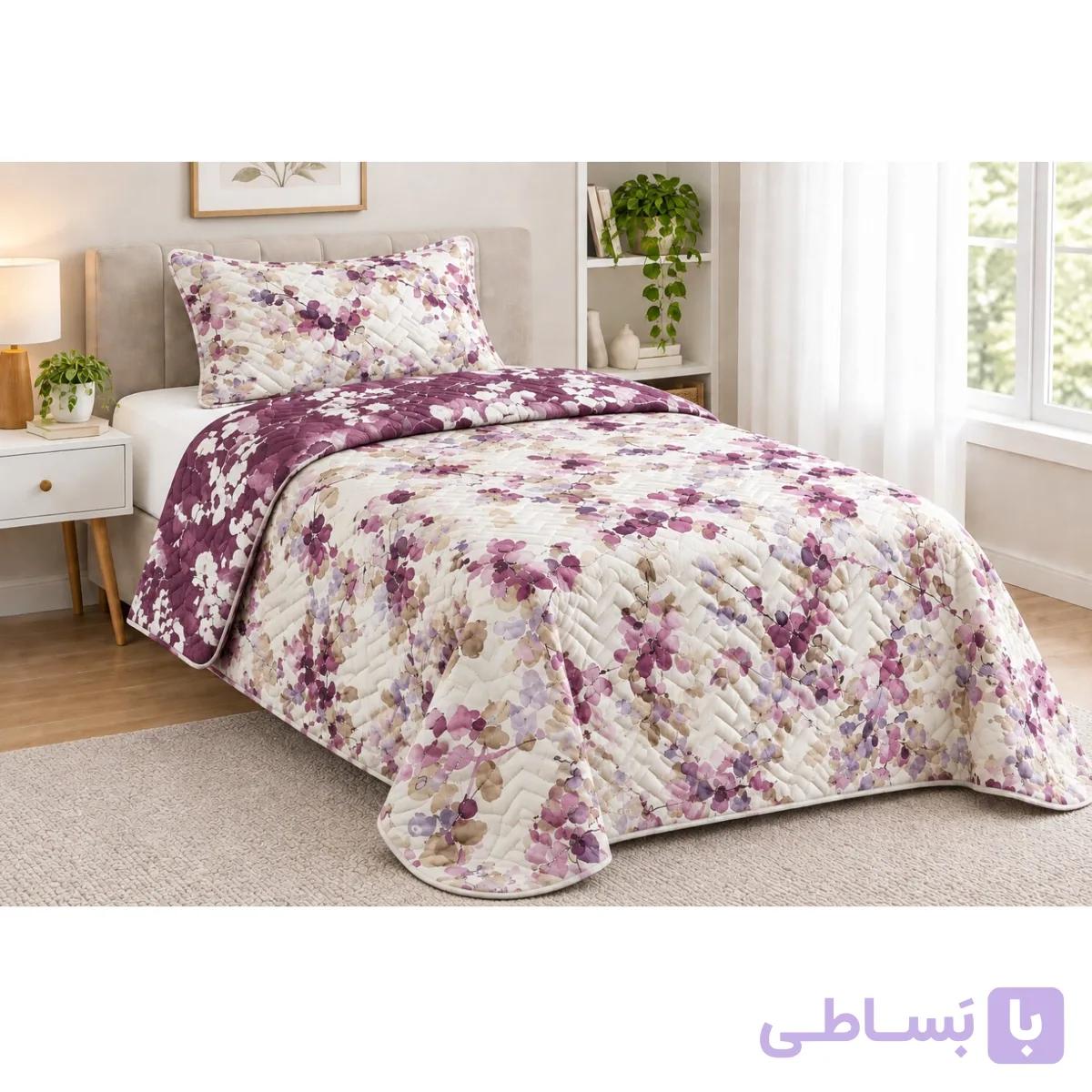 روتختی بهاره دو تکه دورو پنبه دوزی شده