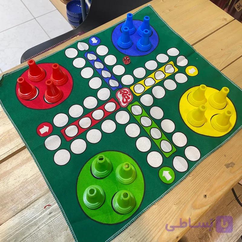 منچ و مارپله پارچه ای بزرگ  دو بازی در یک بازی ( 2 بازی در  1 بازی ) — تصویر 1