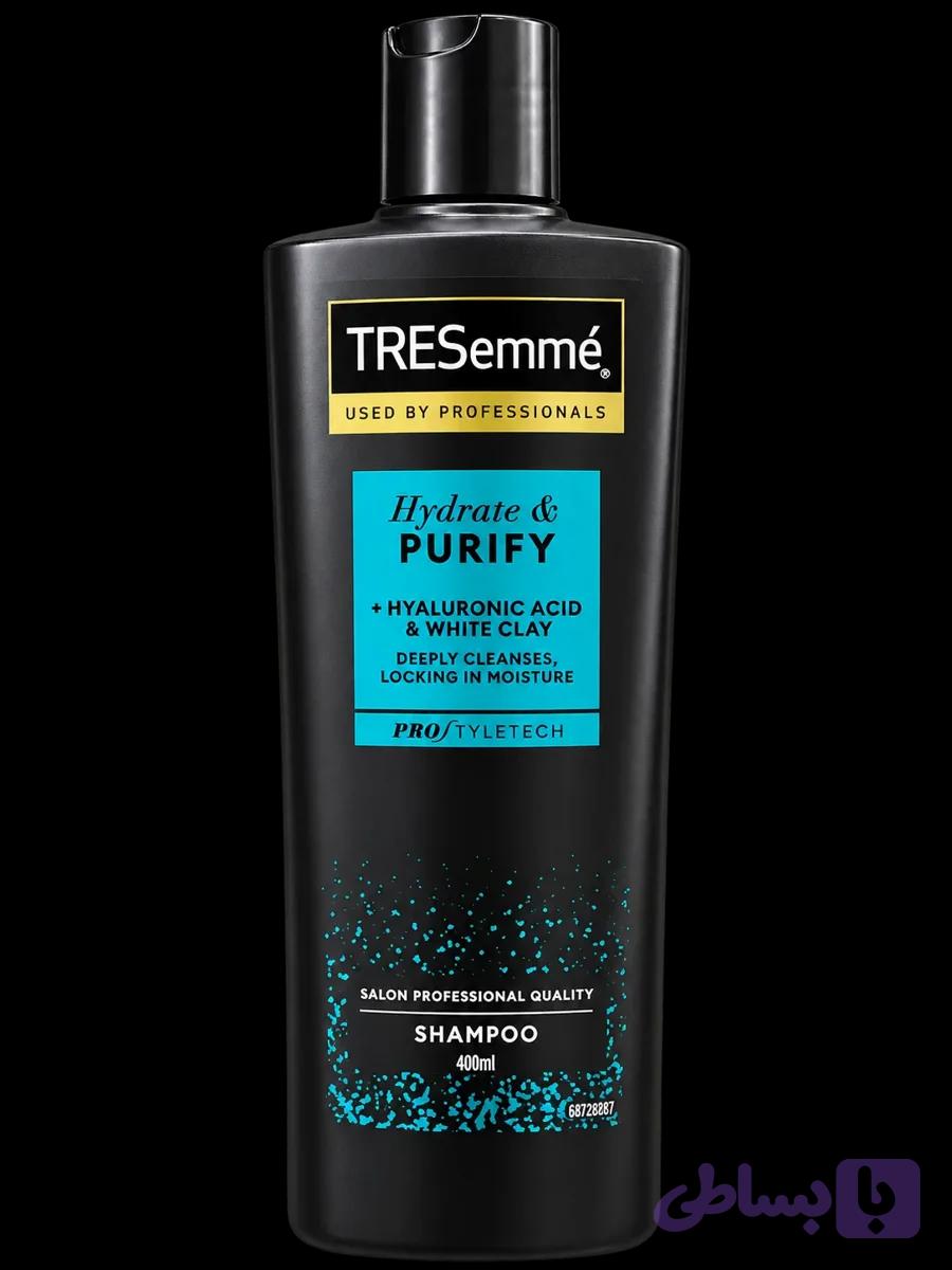 شامپو مو TRESemmé مدل Hydrate & Purify حجم ۴۰۰ میلی‌لیتر