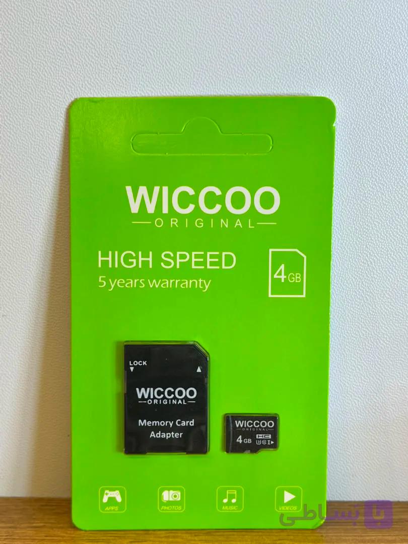 کارت حافظه WICCOO مدل U3 ظرفیت 4 گیگابایت
