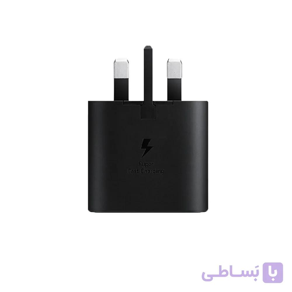 سبد 10 تایی شارژر دیواری سامسونگ 25 وات سه پین EP-TA800 اصل
