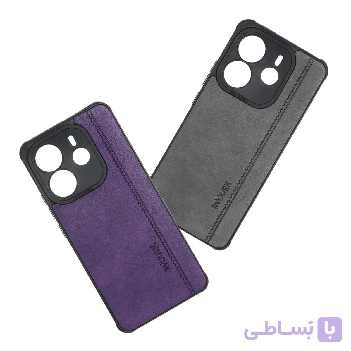 کاور طرح چرم RYOURK برای Xiaomi Redmi Note 14S