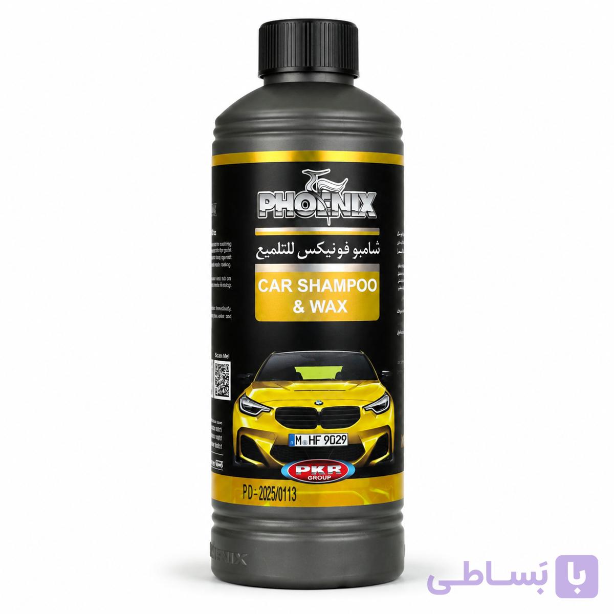 شامپو بدنه خودرو فونیکس مدل Car Shampoo & Wax حجم 500 میلی‌لیتر