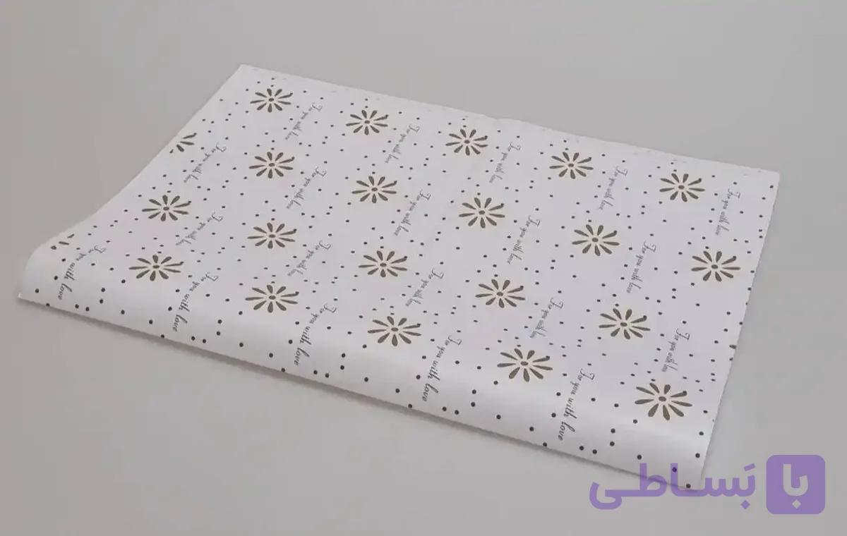 کاغذ پوستی ۵۰*۷۰ بسته ۱۰۰ عددی چاپ دورنگ