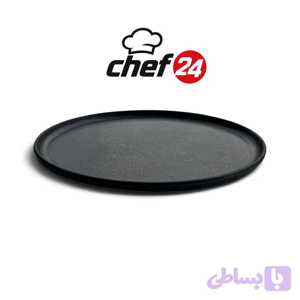 پلیت دایره ملامین مشکی مدل T324