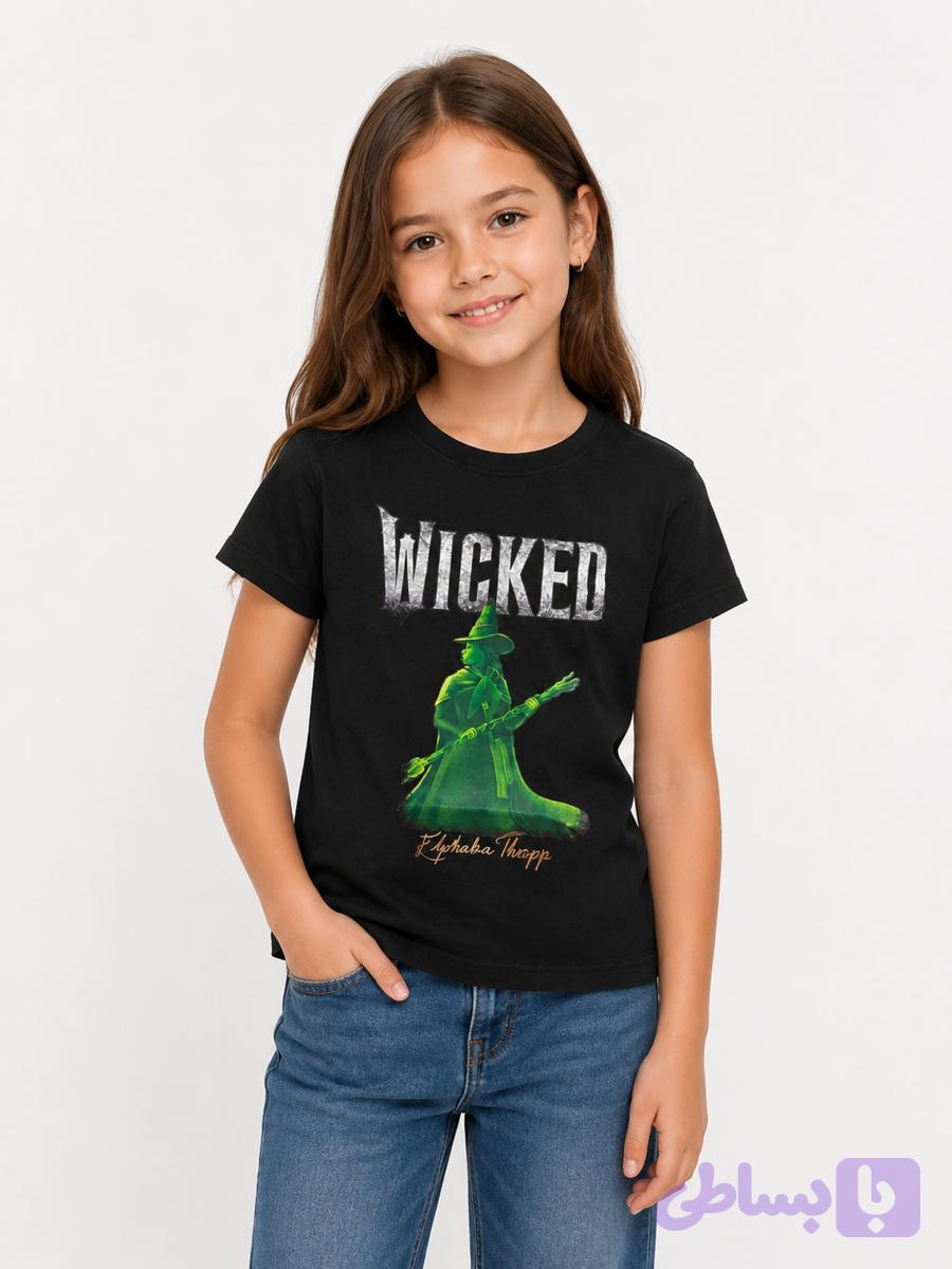 تیشرت دخترانه بچگانه wicked کد 1005