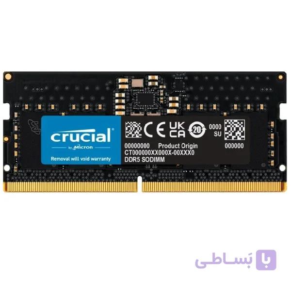 رم لپ تاپ کروشیال 8 گیگابایت DDR5 فرکانس 5600 مگاهرتز CL46 مدل CT8G56C46S5