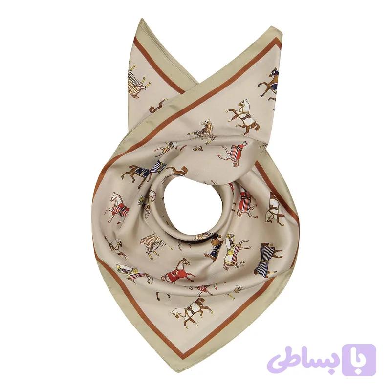 مینی اسکارف نخ، ساتن زنانه مدل 030 با طول و عرض 65×65 سانتی‌متر