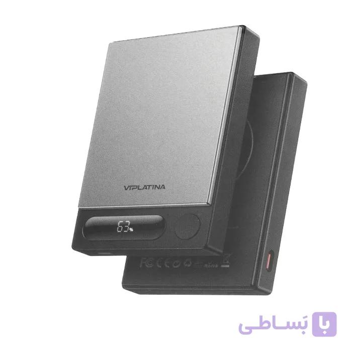 پاوربانک وایرلس 15W وی آی پلاتینا VIPLATINA VP23 ظرفیت 10000 میلی آمپر ساعت — تصویر 1