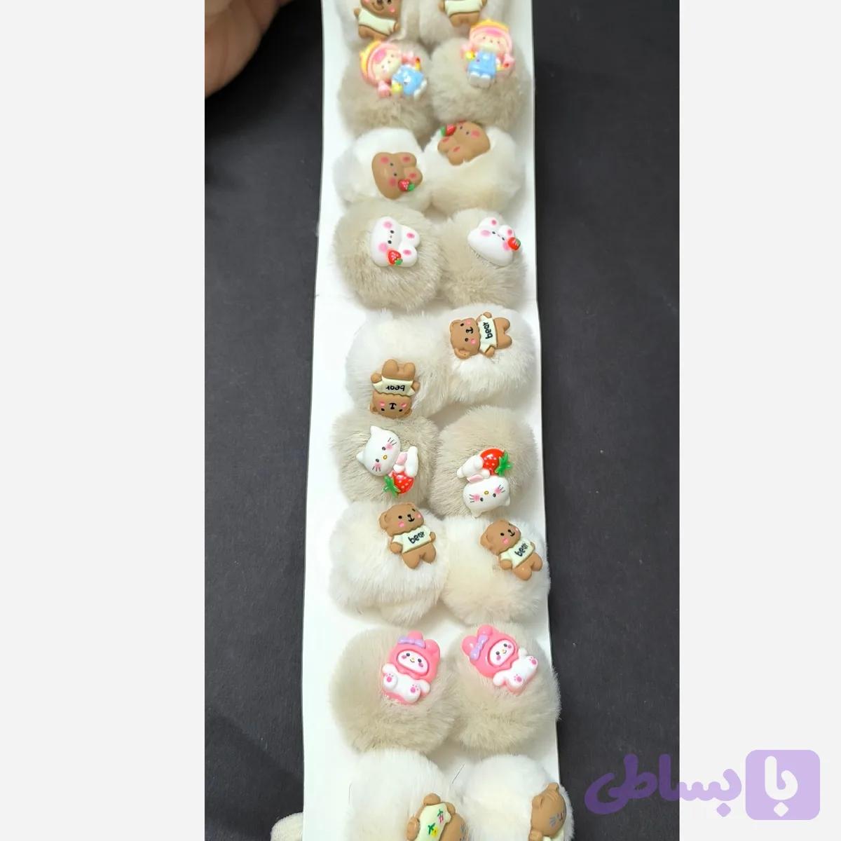کش مو خز توپی جفتی