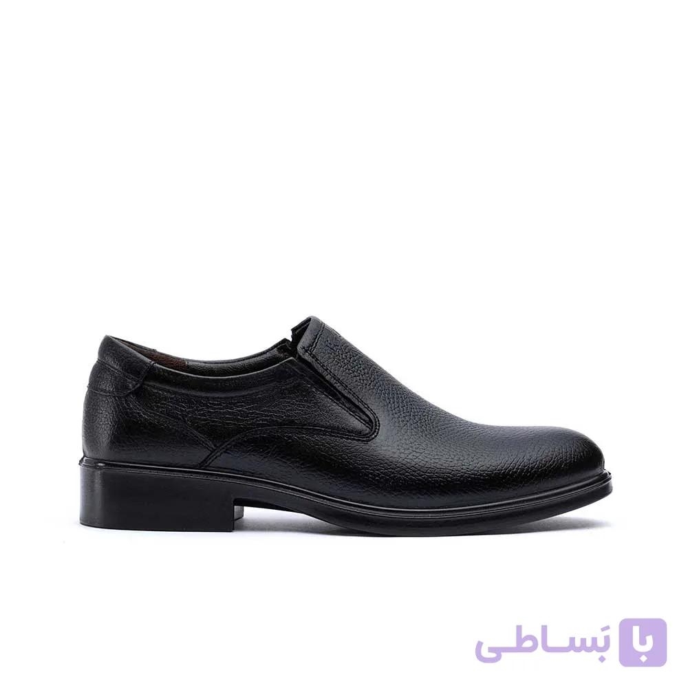 کفش مجلسی چرم تبریز توماج تابستانی بی بند زیره تزریق — تصویر 1