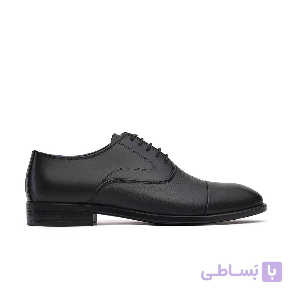 کفش مجلسی چرم تبریز الگانت سرپنجه حصیری بندی زیره نئولایت — تصویر 1