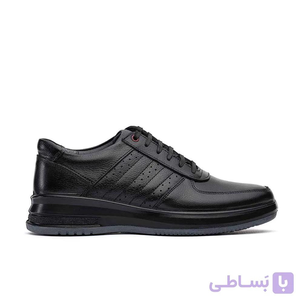 کفش اسپرت چرم تبریز ماکسیم بندی زیره تزریق دورنگ — تصویر 1