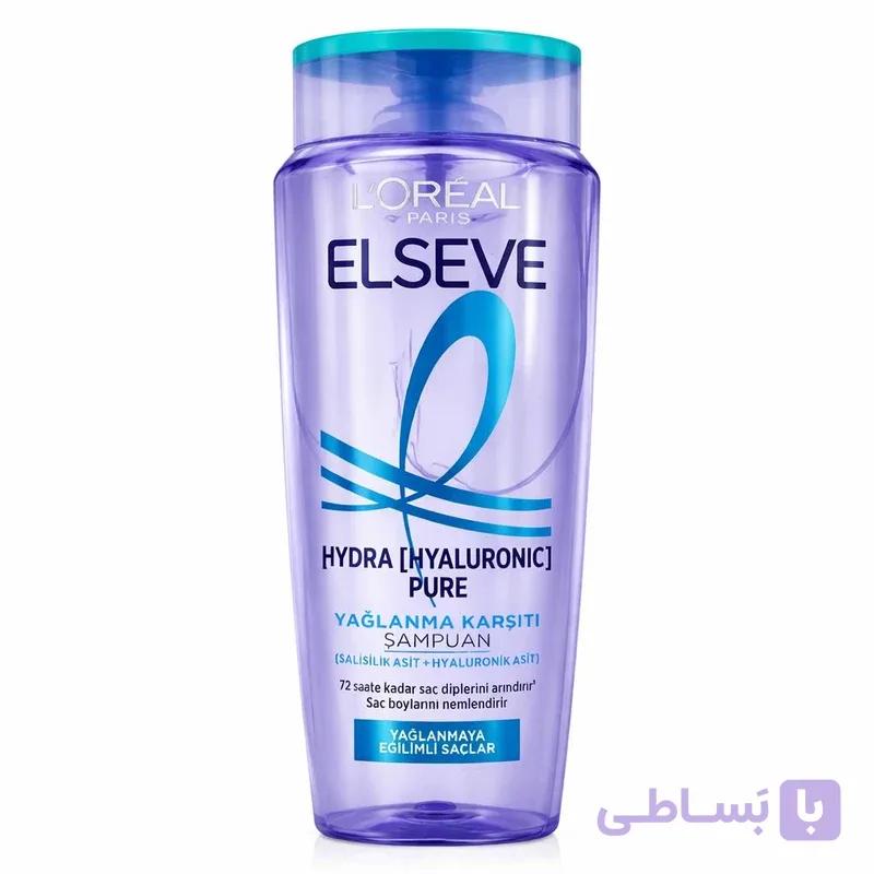 شامپو لورآل السو مدل هیدرا هیالورونیک پیور (Hydra Hyaluronic Pure) مناسب موهای چرب