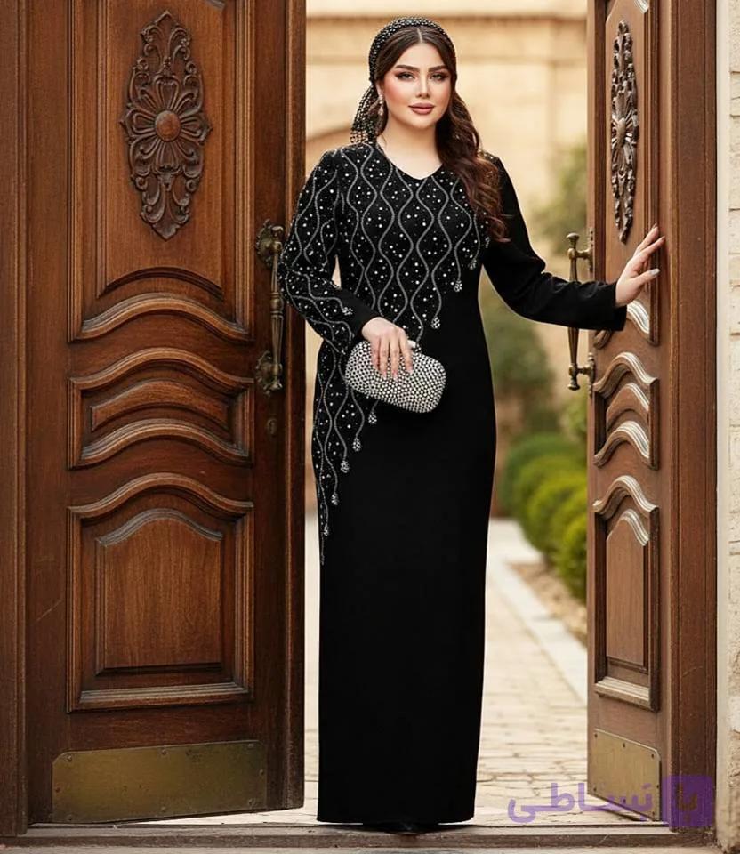 ماکسی مجلسی پوشیده مدل تندیس — تصویر 1