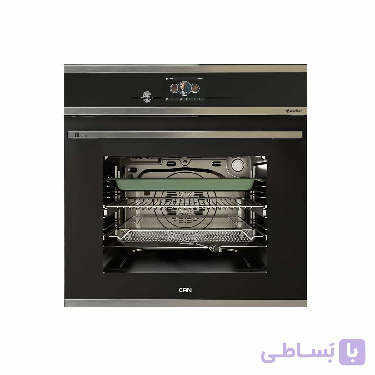 فر توکار برقی کن مدل فابیو M استیل‌مشکی