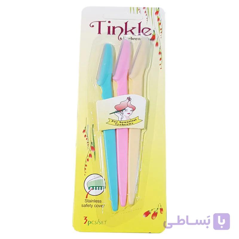 تیغ اصلاح و ابرو Tineke مجموعه ۳ عددی اورجینال
