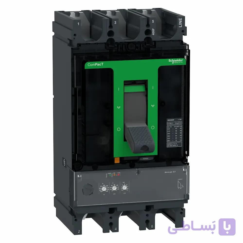 کلید اتوماتیک اشنایدر ComPacT NSX400F مدل C40F32D400 400 آمپر 36kA