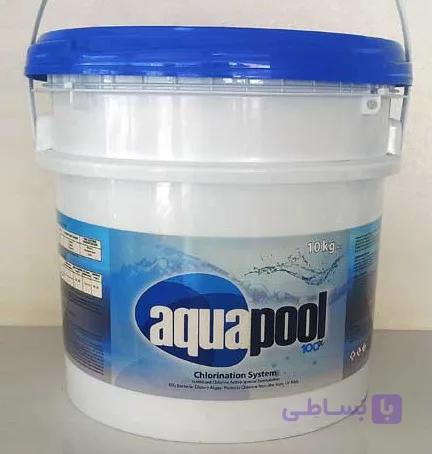 پودر کلر آمریکایی aqua pool آکواپول 100% خالص 10کیلویی