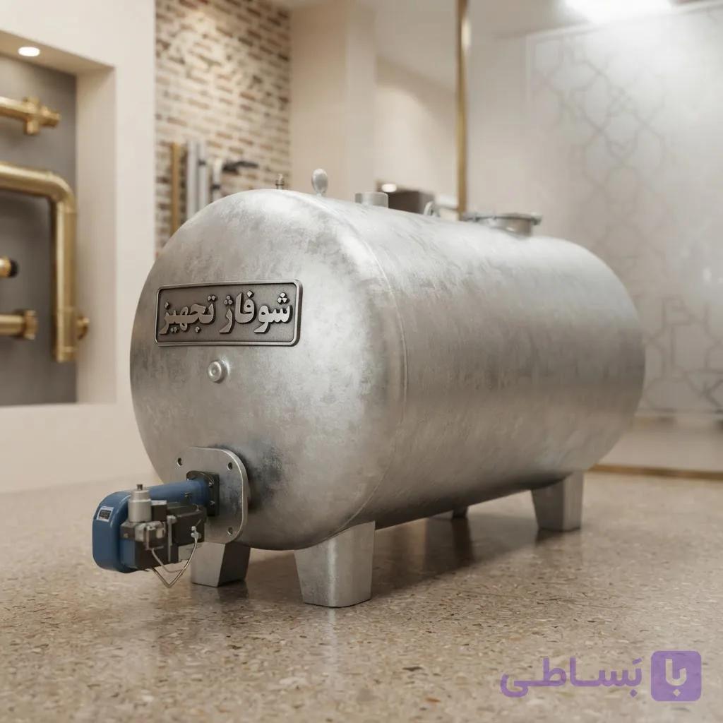 آبگرمکن صنعتی افقی 2000 لیتری