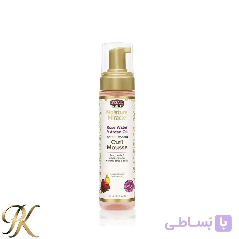 موس مو فر آفریکن پراید مدل Moisture Miracle با رز واتر و روغن آرگان — تصویر 1