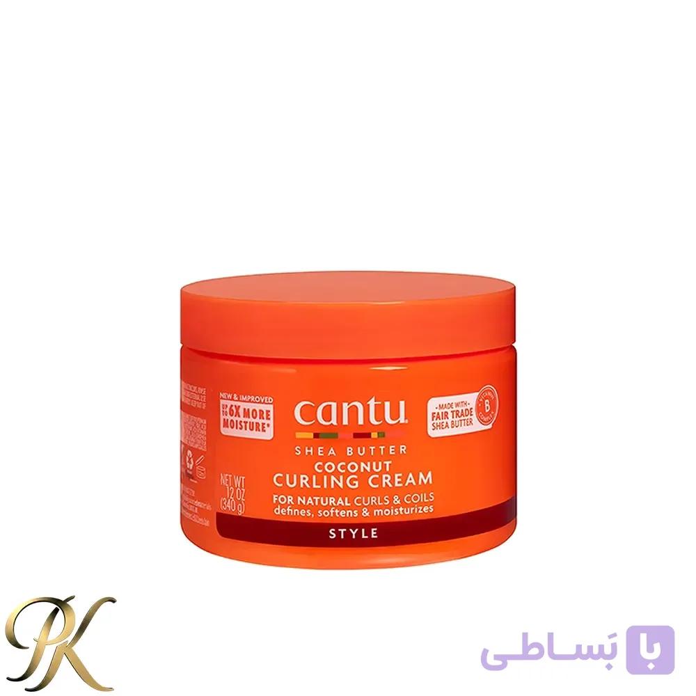 کرم فر کننده و آبرسان مو کانتو شی باتر مدل Coconut Curling Cream — تصویر 1