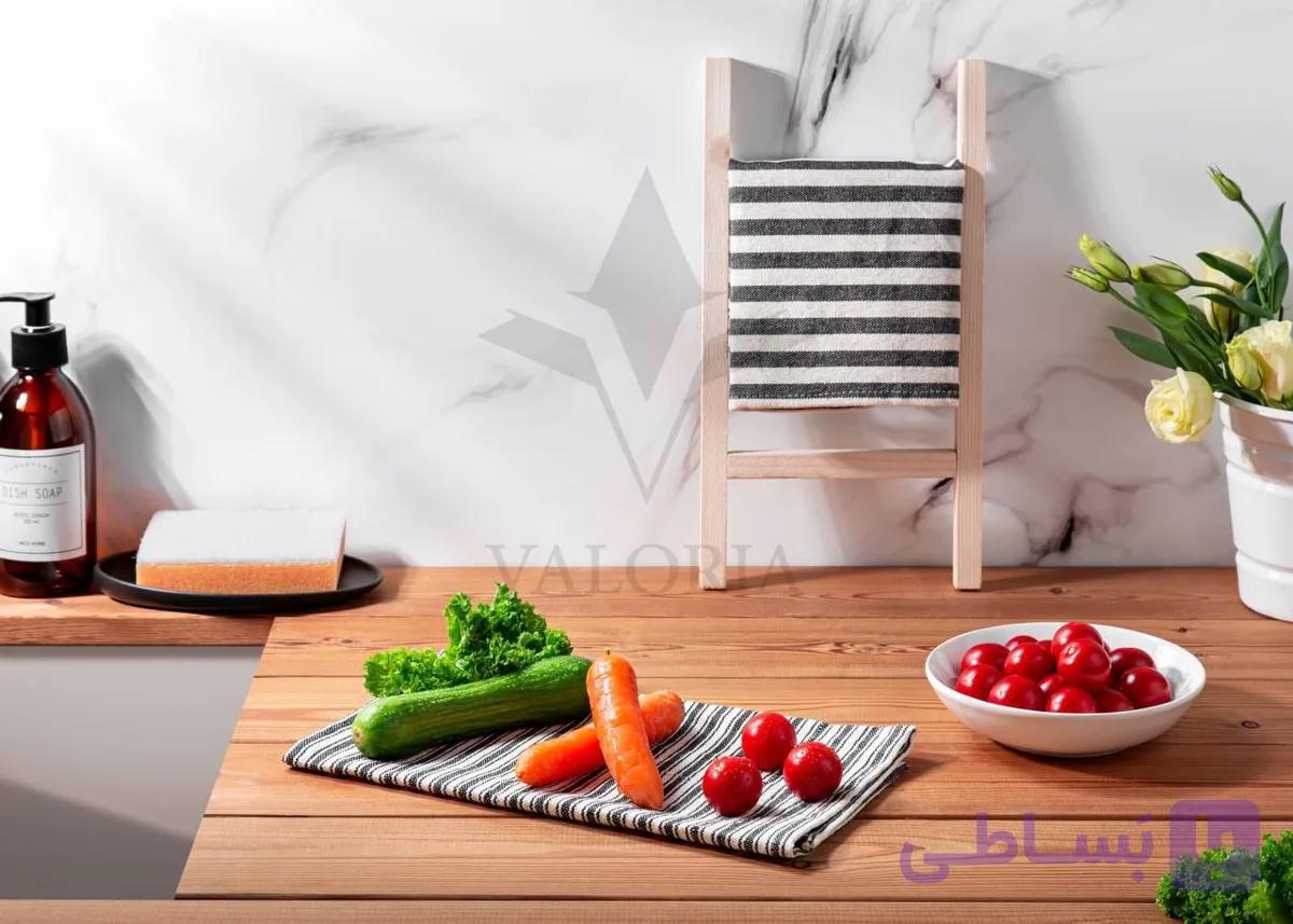 دستمال جفتی راه راه والریا 576