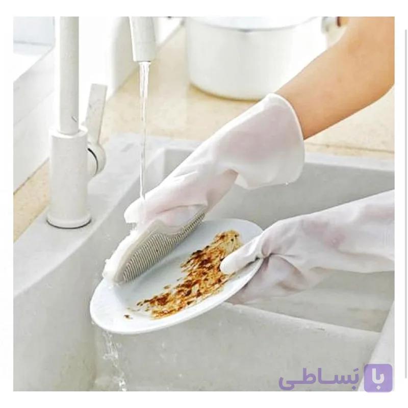 دستکش اسکاچ دار لاتکس مدیوم