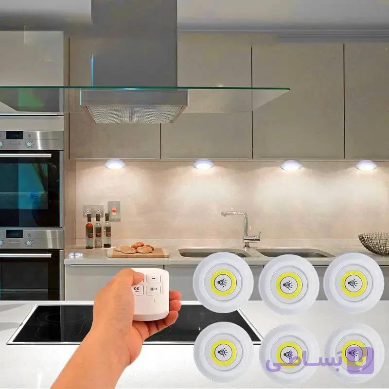 چراغ 3 عددی زیر کابینتی ریموت دار