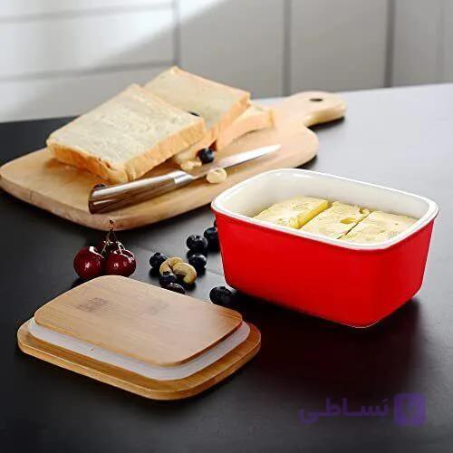 کره خوری سرامیک درب بامبو — تصویر 1