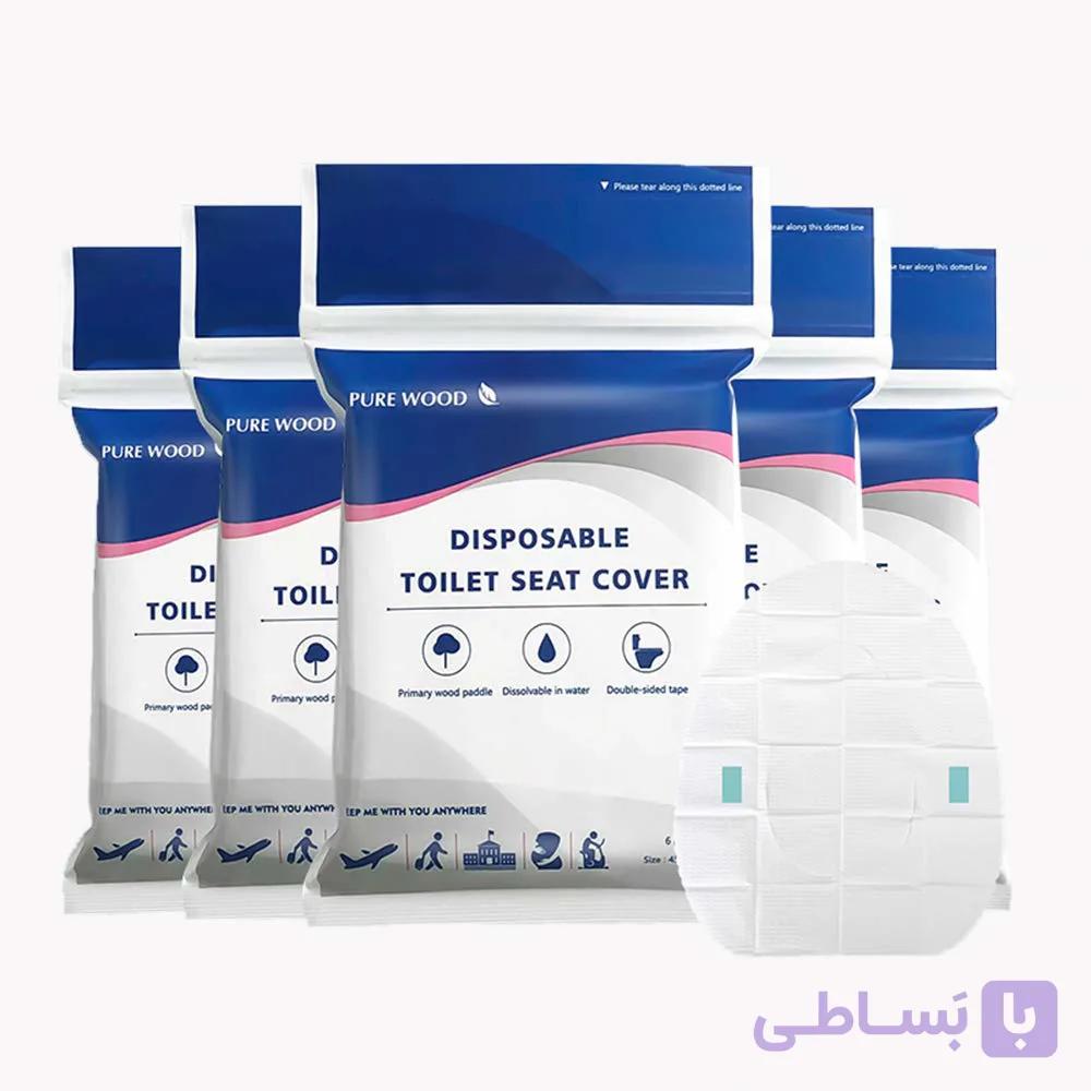 کاور توالت 6 عددی پنبه ای فرنگی Y52