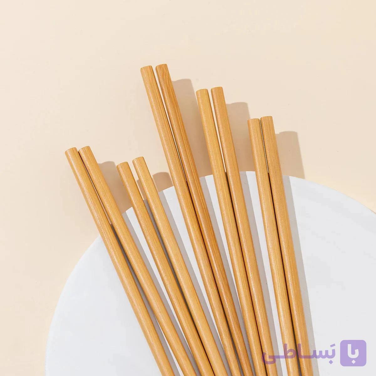 چاپستیک بامبو جفتی ساده