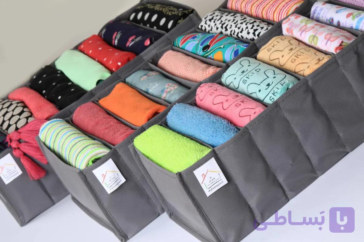 باکس نظم دهنده لباس پارچه ای