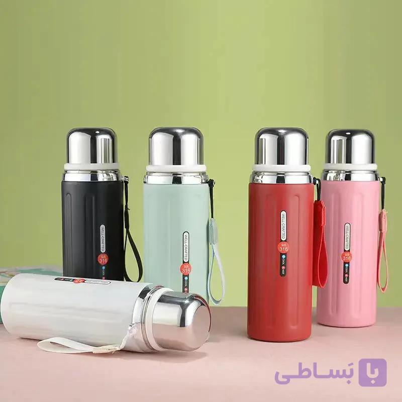 فلاسک استیل ۶۰۰ میل رنگی