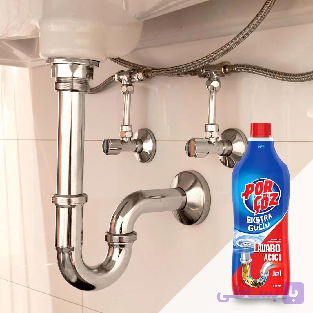 لوله باز کن مایع ۱ لیتری قوی پورچوز porçoz
