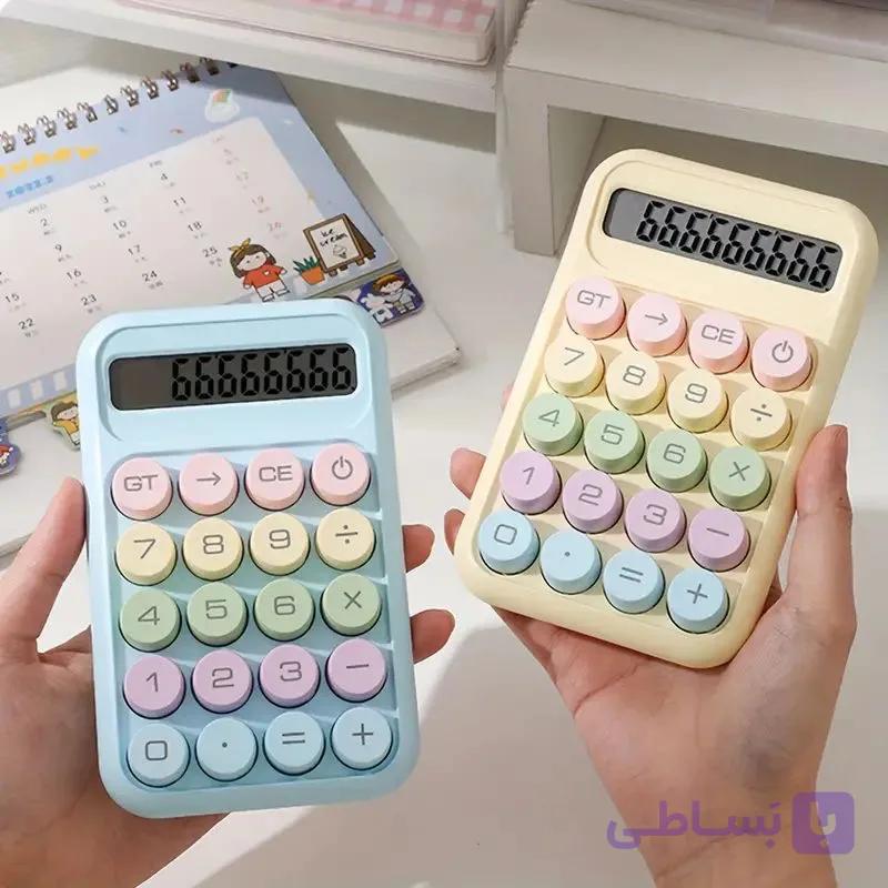 ماشین حساب مینیمال پاستلی کوچک