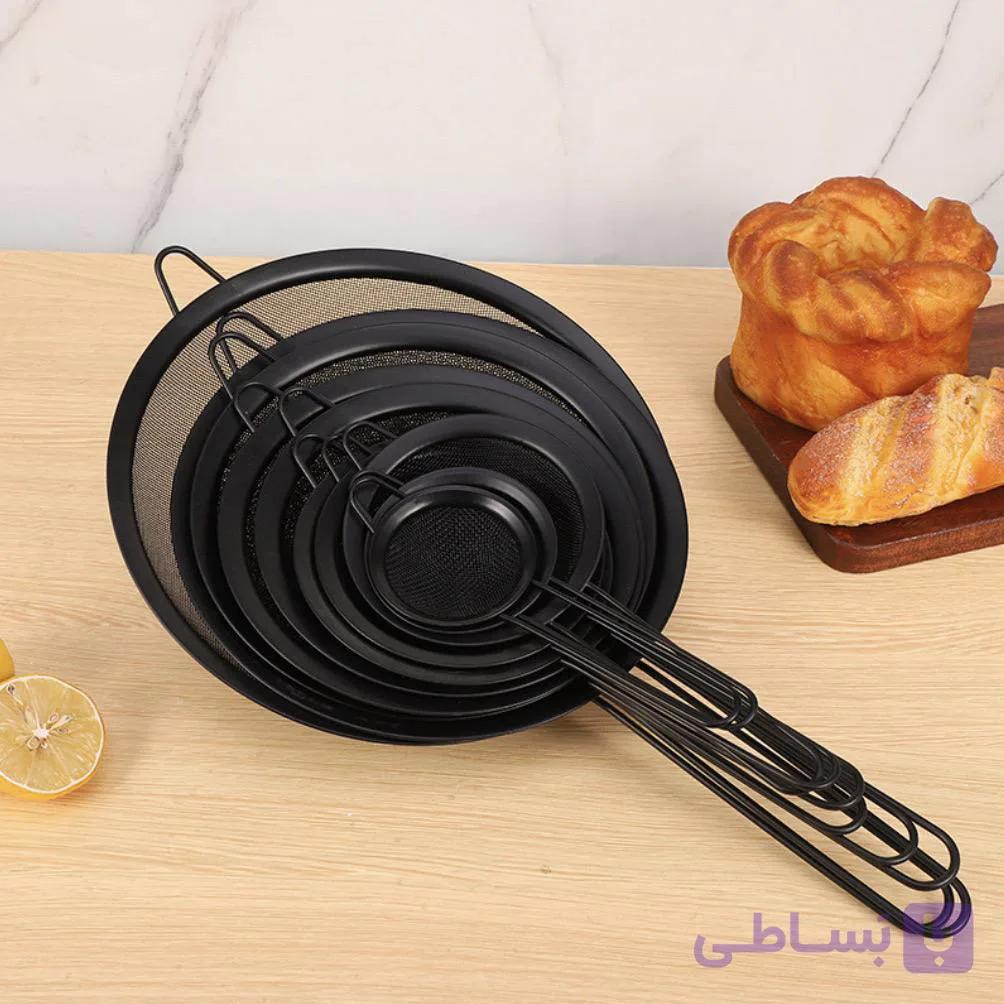 صافی چای و روغن دسته دار مشکی