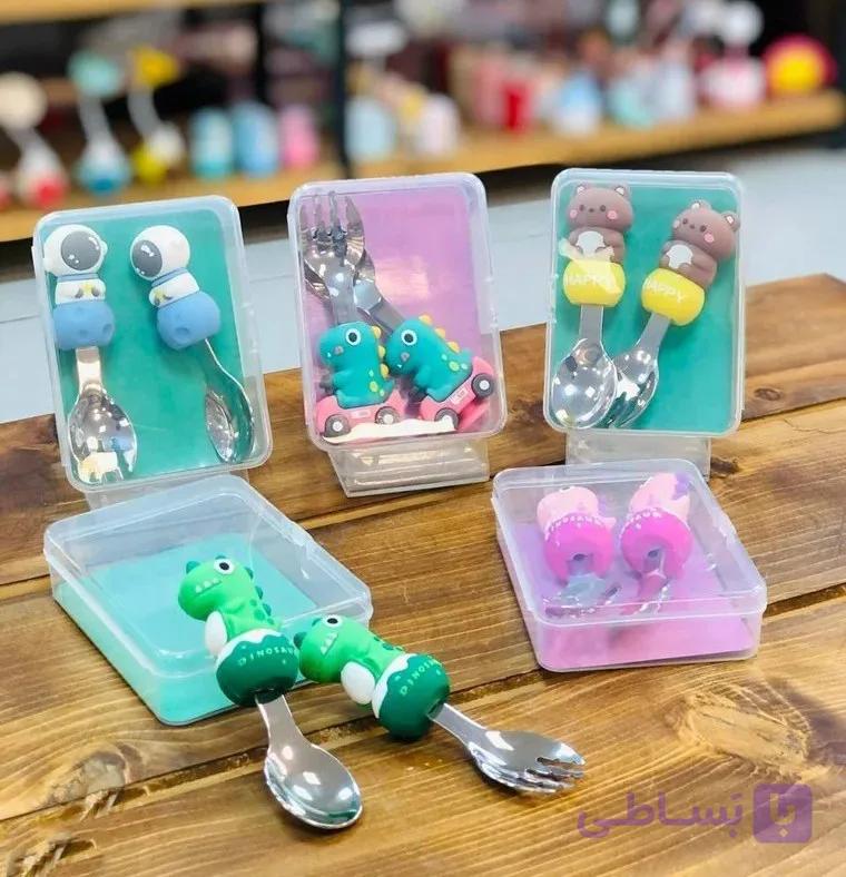 ست قاشق چنگال نوزادی monsters