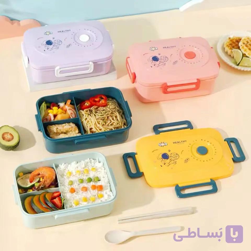لانچ باکس 3 خانه پلاستيکی وارداتی