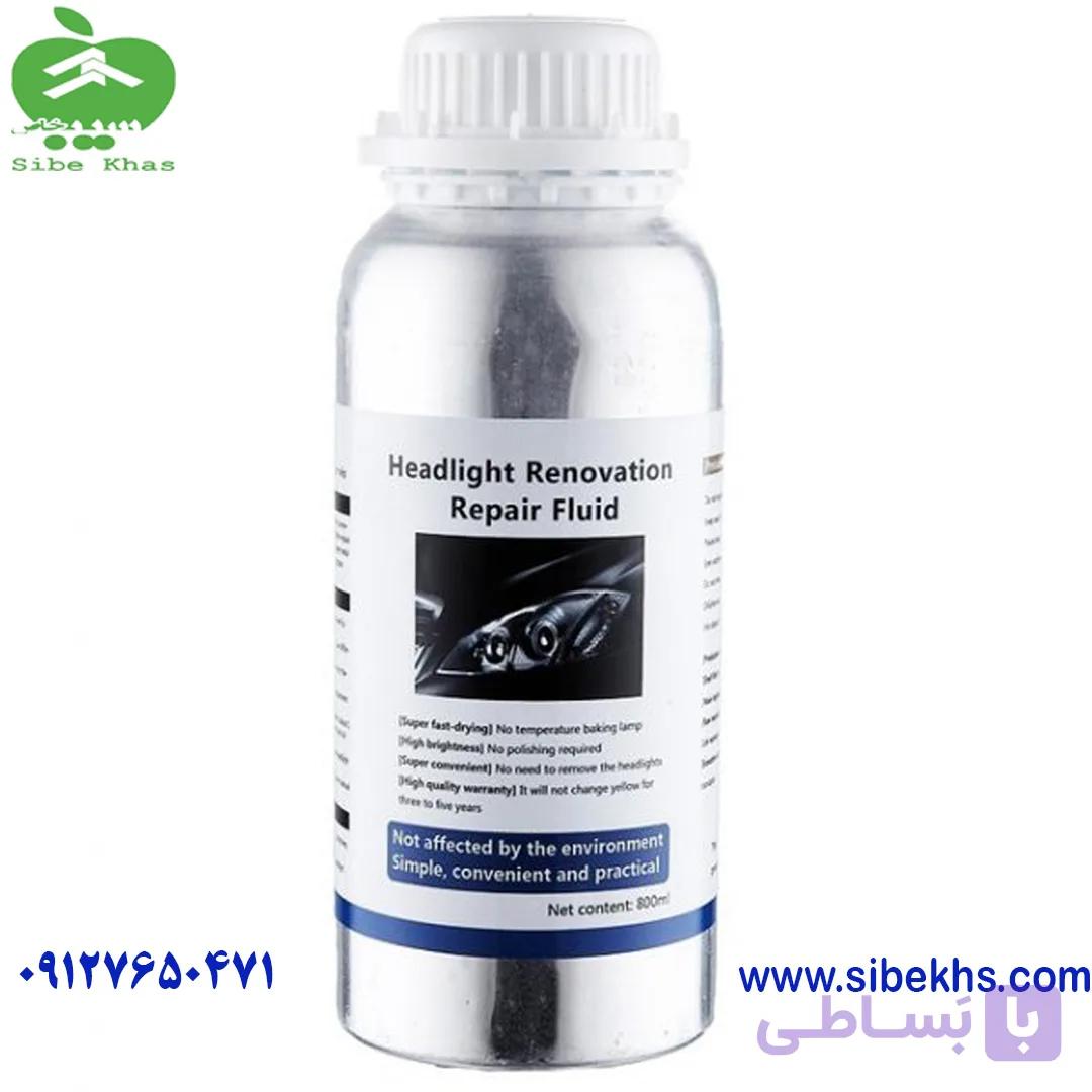 ۶ عدد مایع دستگاه رفع ماتی کدری زردی چراغ خودرو مدل Headlight Renovation Repair Fluid 800ml — تصویر 1