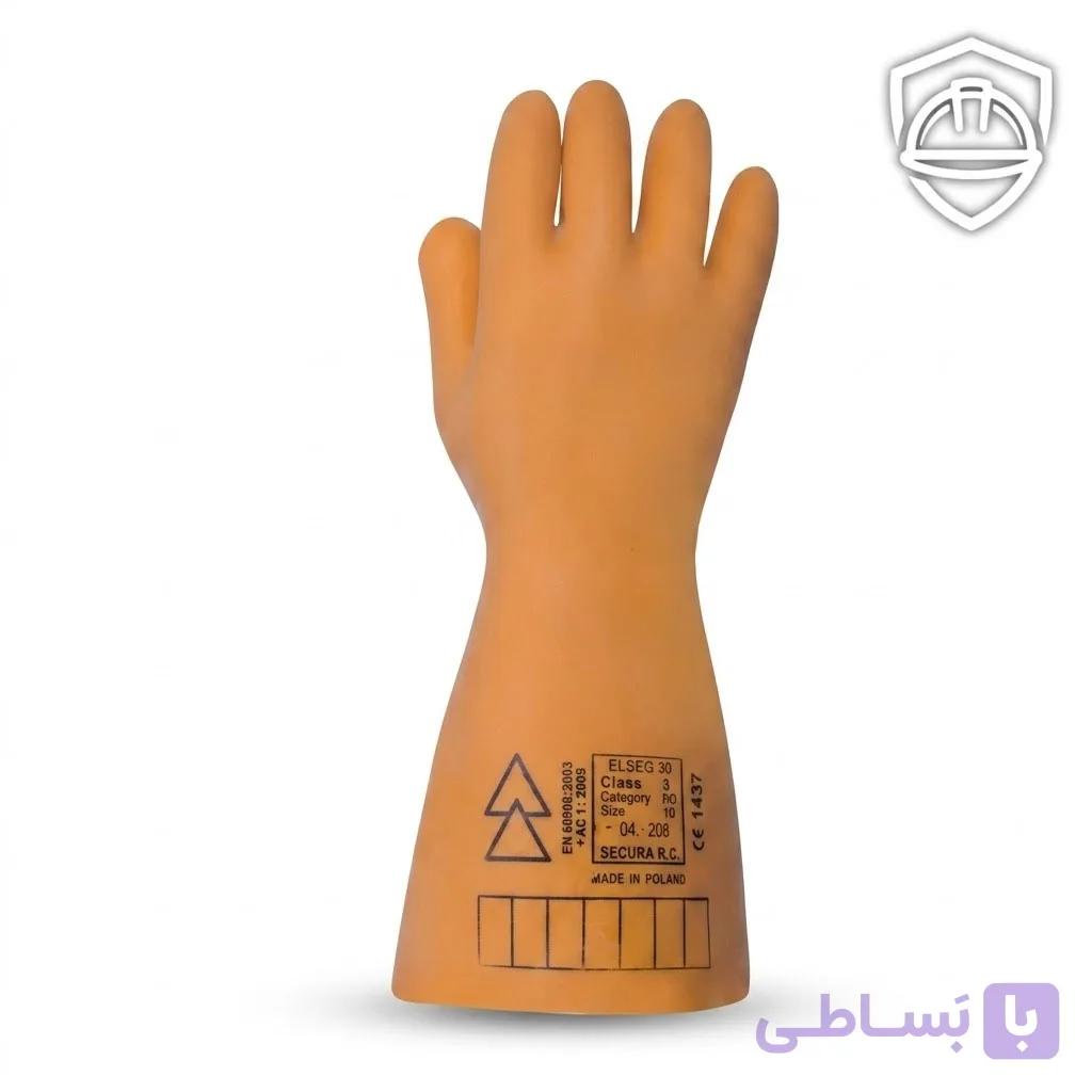 دستکش عایق برق کلاس 00 برند سکورا لهستان — تصویر 1