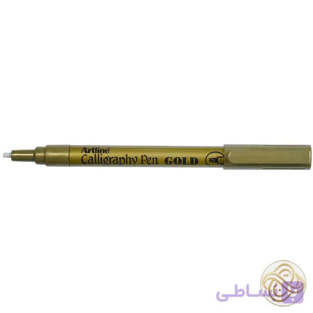 روان نویس خوشنویسی متالیک طلایی آرتلاین کدEK993XFGOLD — تصویر 1
