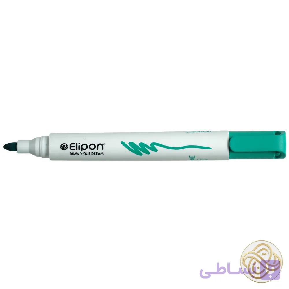 ماژیک وایت برد گرد سبز الیپون کد8241503 — تصویر 1